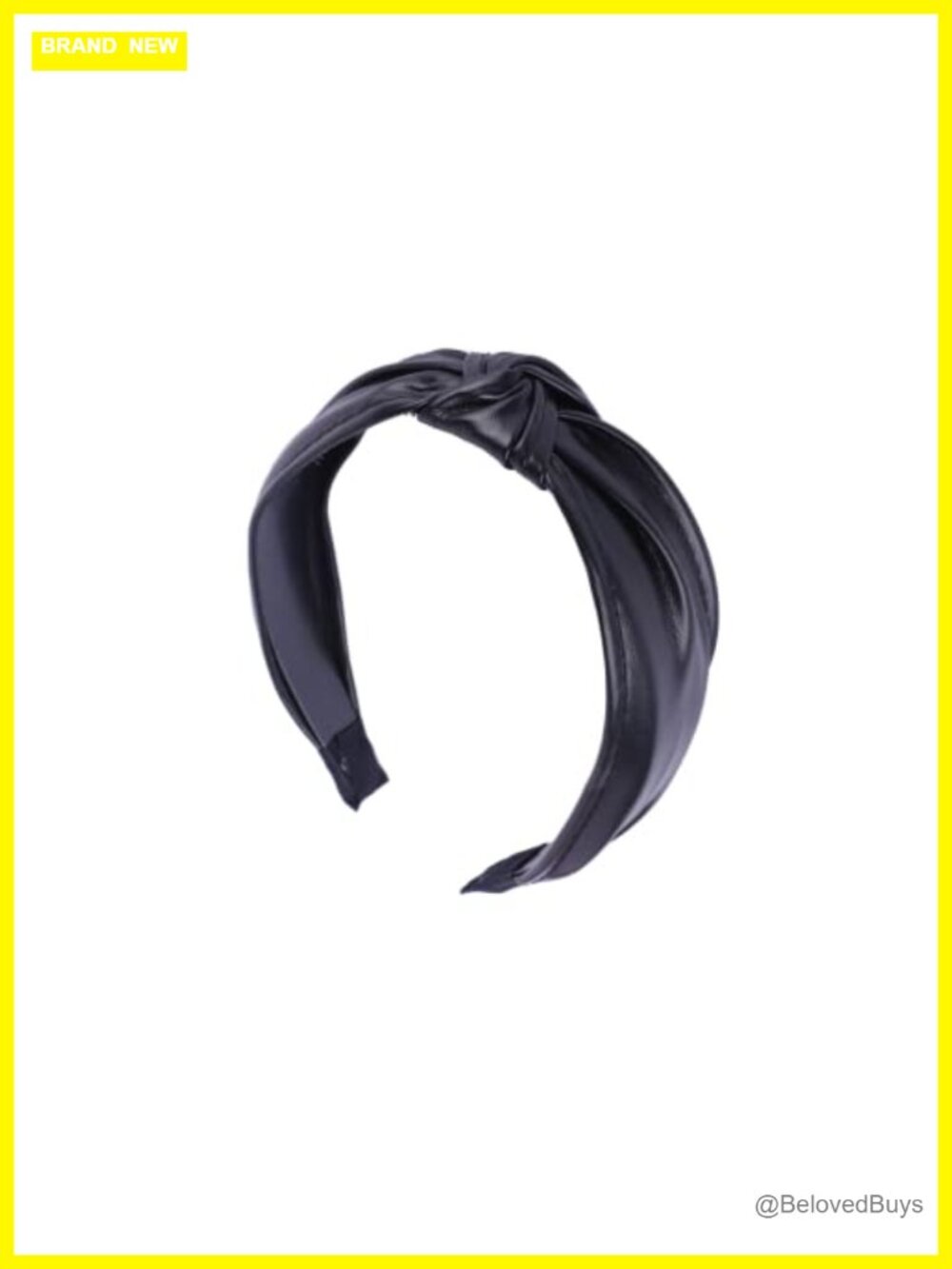 Vegan Leather Knotted Headband for Women - Wrap Style